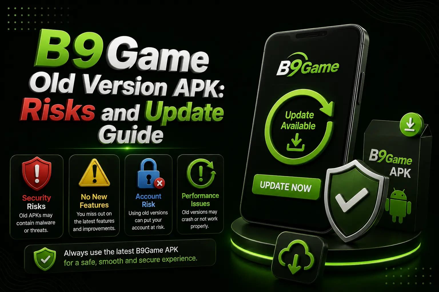 Updating an outdated B9Game APK to a verified current version