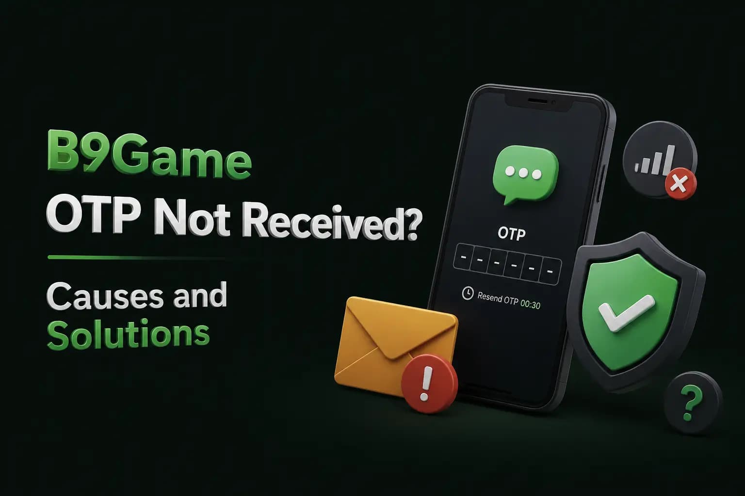 Entering a mobile number to receive a B9Game OTP verification code