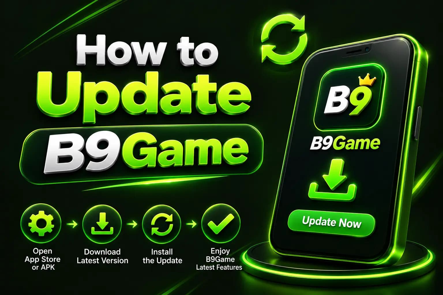 How to update the B9Game APK