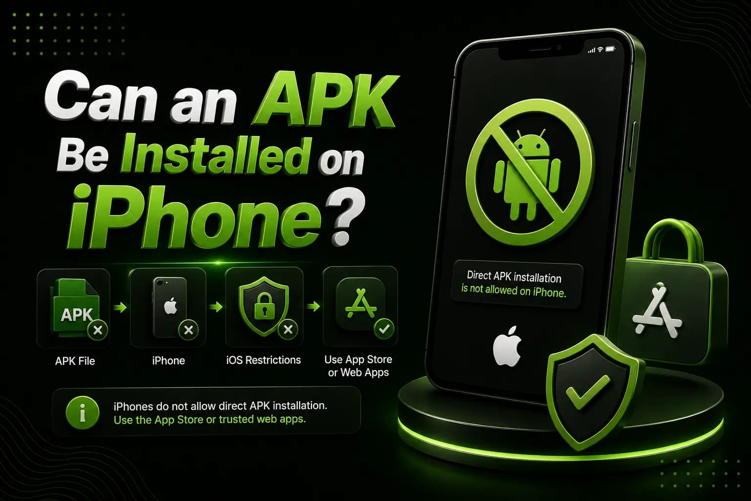 Can an APK be installed on iPhone