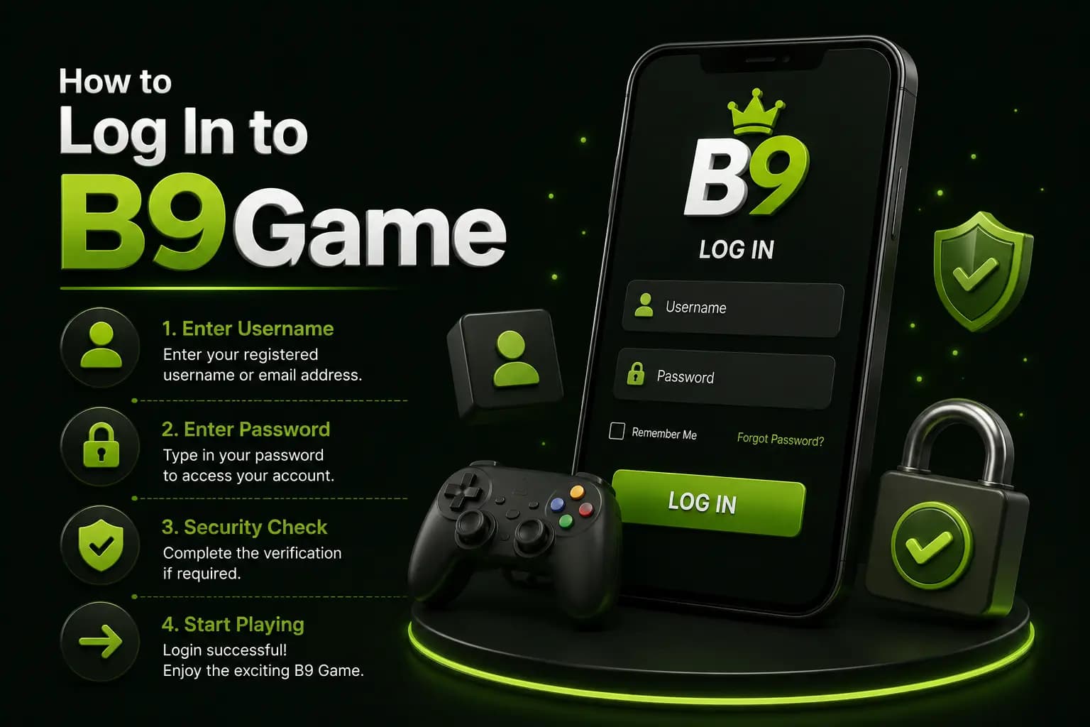 How to log in to B9Game