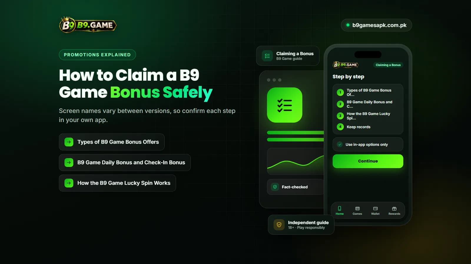 Steps to claim a B9 Game bonus safely inside the account