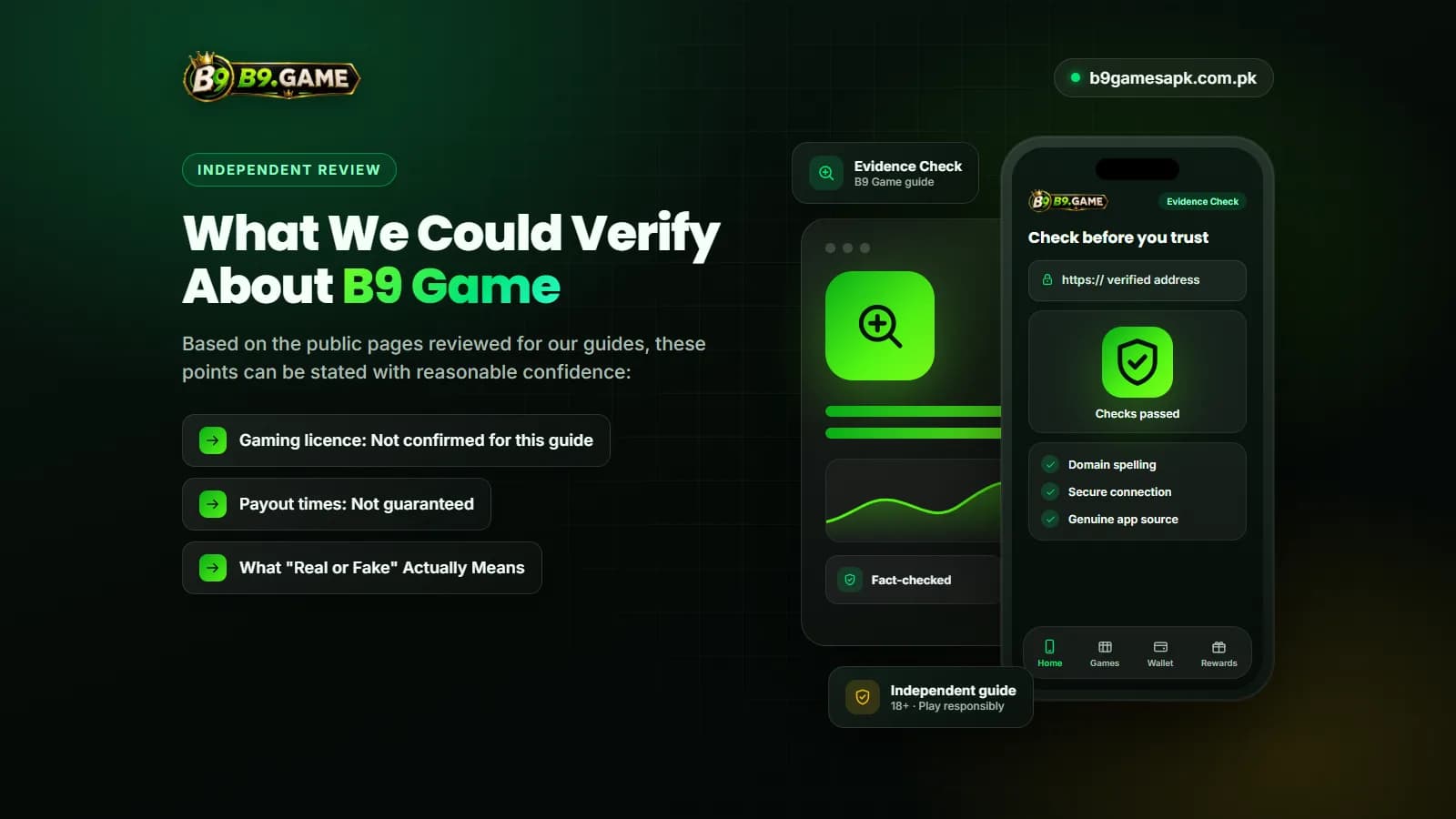 What can and cannot be verified about B9 Game