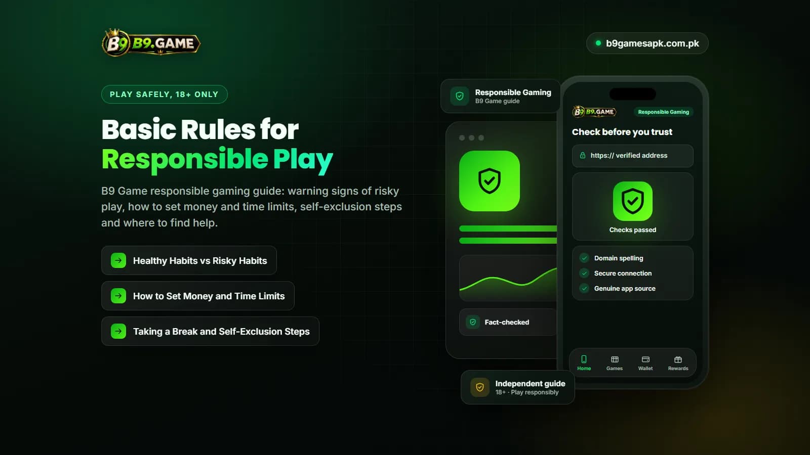 Shield icon representing responsible gaming and safe play limits