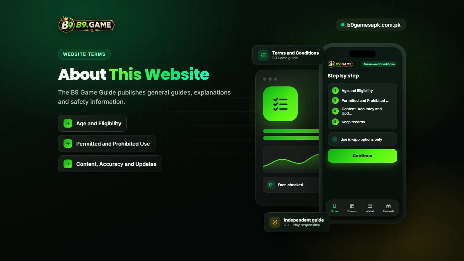 Checklist icon representing the website terms and conditions