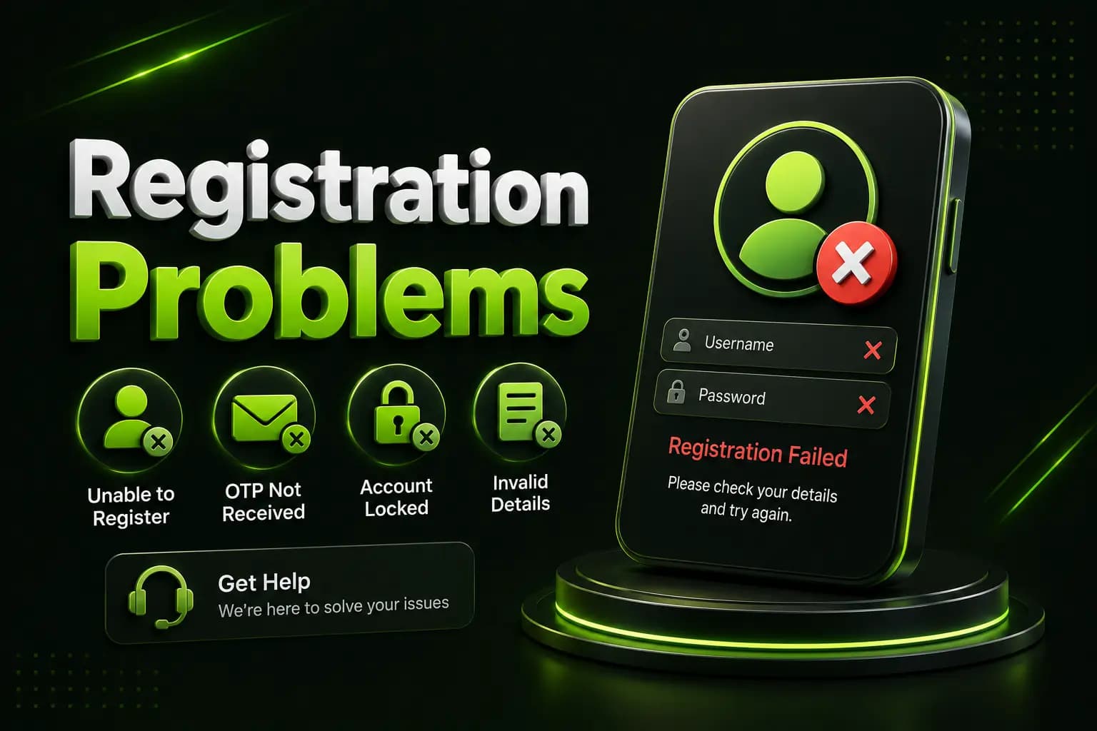 Common B9Game registration problems