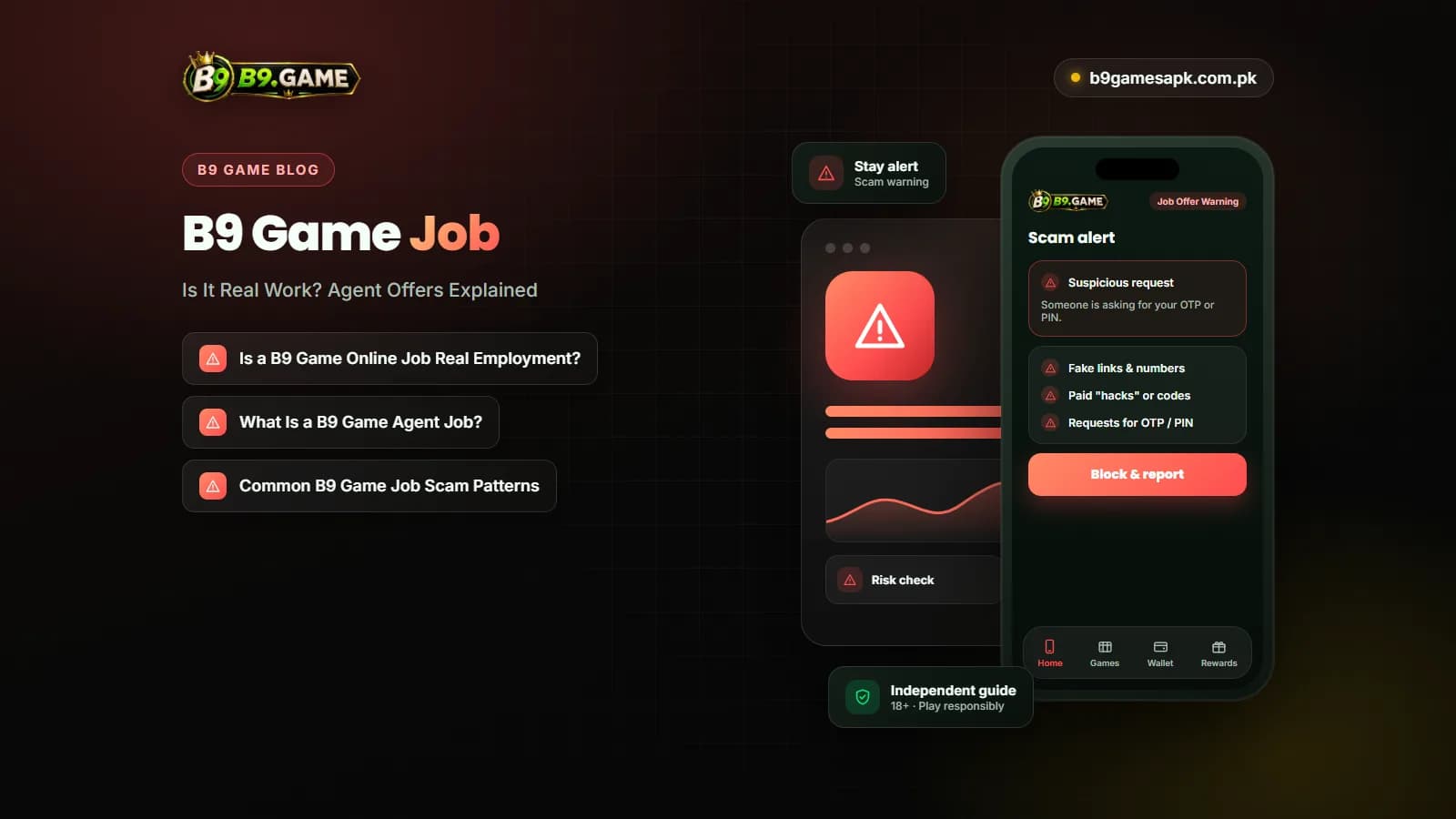 Job Offer Warning Warning about B9 Game job and agent offers shared on social media